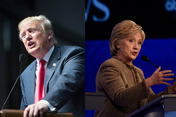 米大統領選を争うドナルド・トランプ氏とヒラリー・クリントン氏