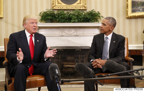 トランプ次期大統領とオバマ大統領の会談